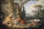 Francois Boucher Charms of Country Life Sweden oil painting artist